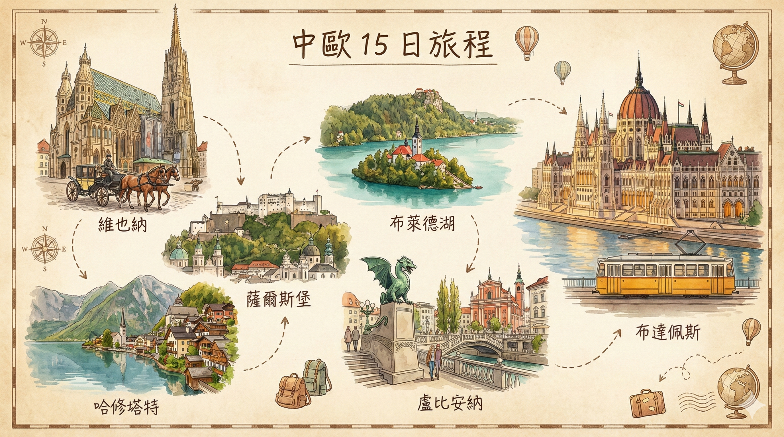 中歐旅程概覽